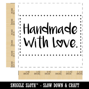 Handmade with Love Sweet Self-Inking Rubber Stamp Ink Stamper