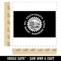 South Dakota State Flag Self-Inking Rubber Stamp Ink Stamper