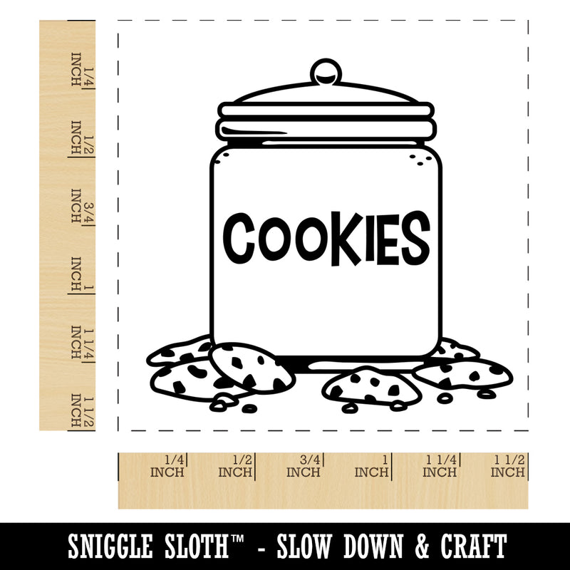 Cookie Jar Self-Inking Rubber Stamp Ink Stamper