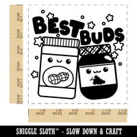 Peanut Butter and Jelly Best Buds Friends Self-Inking Rubber Stamp Ink Stamper