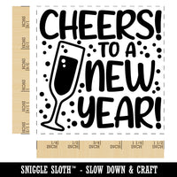 Cheers to a New Year Self-Inking Rubber Stamp Ink Stamper