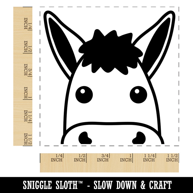 Peeking Donkey Self-Inking Rubber Stamp Ink Stamper