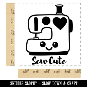 Sew Cute Kawaii Sewing Machine Self-Inking Rubber Stamp Ink Stamper