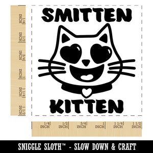 Smitten Kitten Love Anniversary Valentine's Day Self-Inking Rubber Stamp Ink Stamper