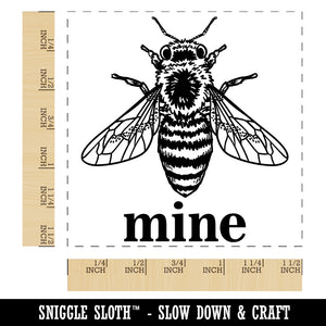 Bee Be Mine Valentine Self-Inking Rubber Stamp Ink Stamper