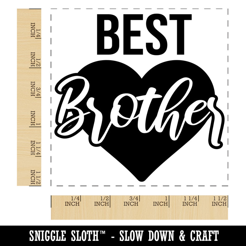 Best Brother in Heart Self-Inking Rubber Stamp Ink Stamper