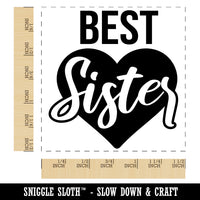 Best Sister in Heart Self-Inking Rubber Stamp Ink Stamper