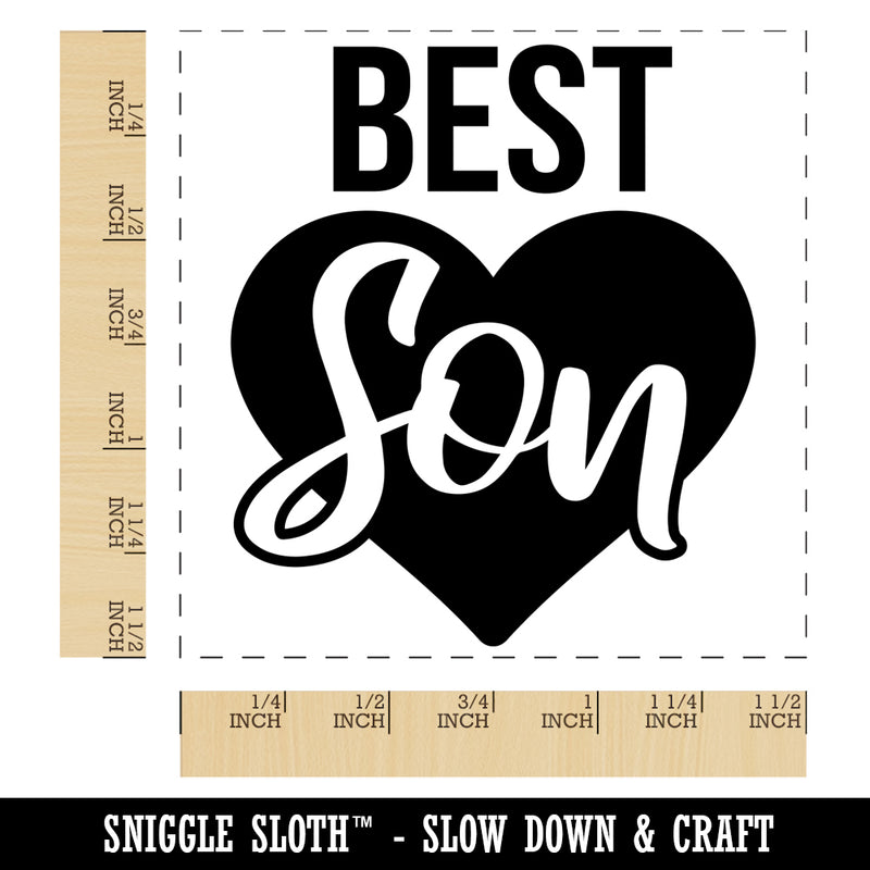 Best Son in Heart Self-Inking Rubber Stamp Ink Stamper