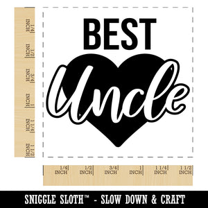 Best Uncle in Heart Self-Inking Rubber Stamp Ink Stamper