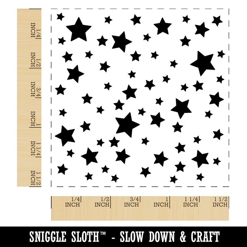 Cluster of Stars Self-Inking Rubber Stamp Ink Stamper