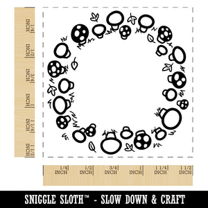 Fairy Ring Circle of Mushrooms Self-Inking Rubber Stamp Ink Stamper