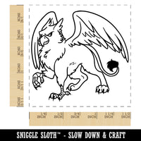 Gryphon Griffin Mythical Creature Self-Inking Rubber Stamp Ink Stamper