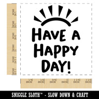 Have a Happy Day Sunshine Self-Inking Rubber Stamp Ink Stamper