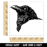 Realistic Crow Head Self-Inking Rubber Stamp Ink Stamper