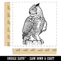 Regal Great Horned Owl Self-Inking Rubber Stamp Ink Stamper