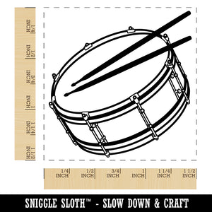 Snare Drum Percussion Musical Instrument Self-Inking Rubber Stamp Ink Stamper