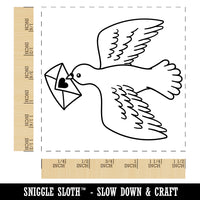 Messenger Bird Dove Pigeon Anniversary Valentine's Day Self-Inking Rubber Stamp Ink Stamper