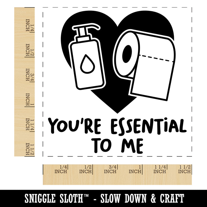 You're Essential to Me Quarantine Relationship Love Friendship Self-Inking Rubber Stamp Ink Stamper