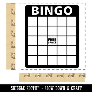 Blank Bingo Card Self-Inking Rubber Stamp Ink Stamper