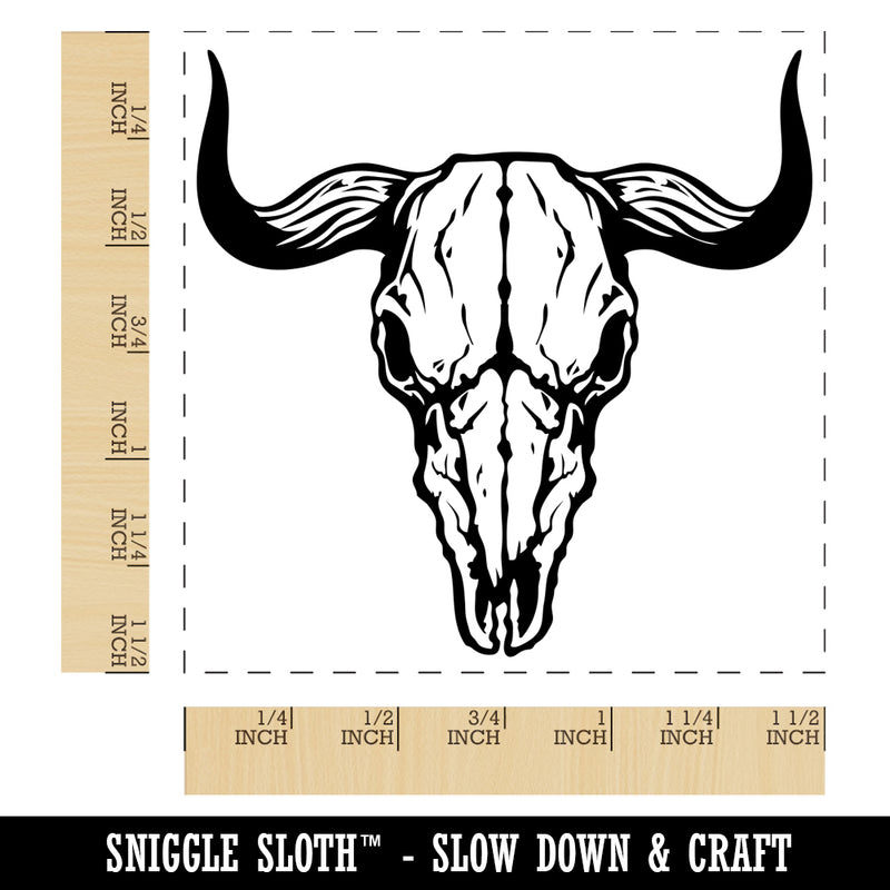 Bull Skull Self-Inking Rubber Stamp Ink Stamper