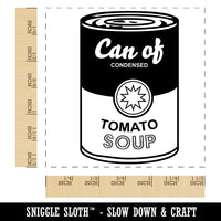 Can of Tomato Soup Modern Art Self-Inking Rubber Stamp Ink Stamper