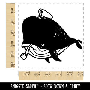 Captain Whale of the Salty Sea Self-Inking Rubber Stamp Ink Stamper