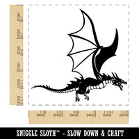 Fierce Flying Dragon Self-Inking Rubber Stamp Ink Stamper