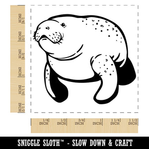 Gentle Manatee Self-Inking Rubber Stamp Ink Stamper