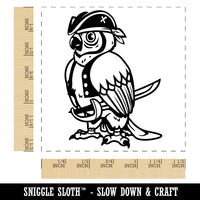 Pirate Parrot with Sword Self-Inking Rubber Stamp Ink Stamper