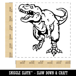 Tyrannosaurus Rex T-Rex Dinosaur on the Hunt Self-Inking Rubber Stamp Ink Stamper