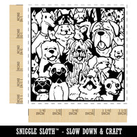 Too Many Dogs in a Box Self-Inking Rubber Stamp Ink Stamper