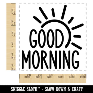 Good Morning Sun Self-Inking Rubber Stamp Ink Stamper