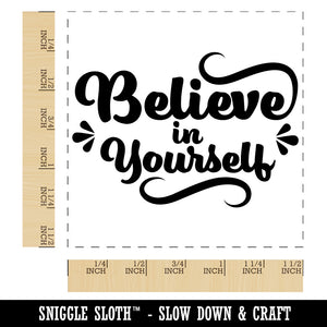 Believe in Yourself Motivational Self-Inking Rubber Stamp Ink Stamper