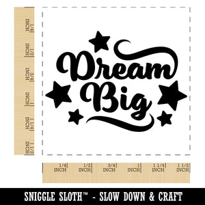 Dream Big Stars Motivational Self-Inking Rubber Stamp Ink Stamper