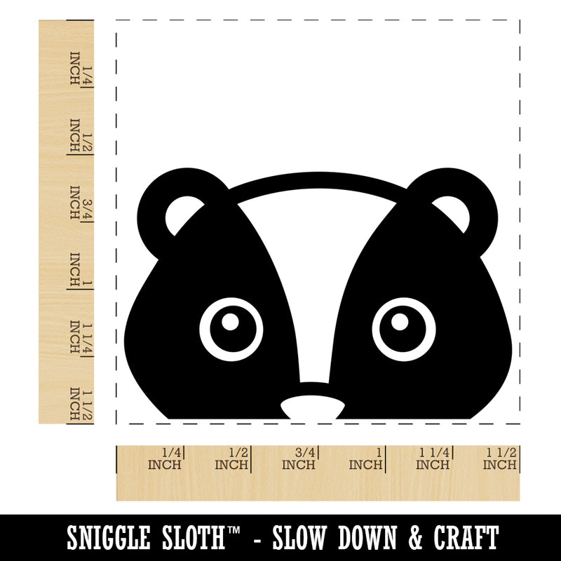 Peeking Skunk Self-Inking Rubber Stamp Ink Stamper