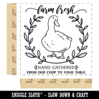 Farm Fresh Hand Gathered Duck Eggs From Our Coop to Your Table Self-Inking Rubber Stamp Ink Stamper