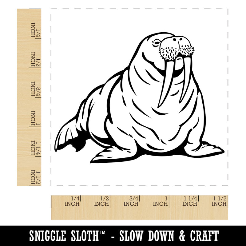 Chubby Pacific Walrus Self-Inking Rubber Stamp Ink Stamper
