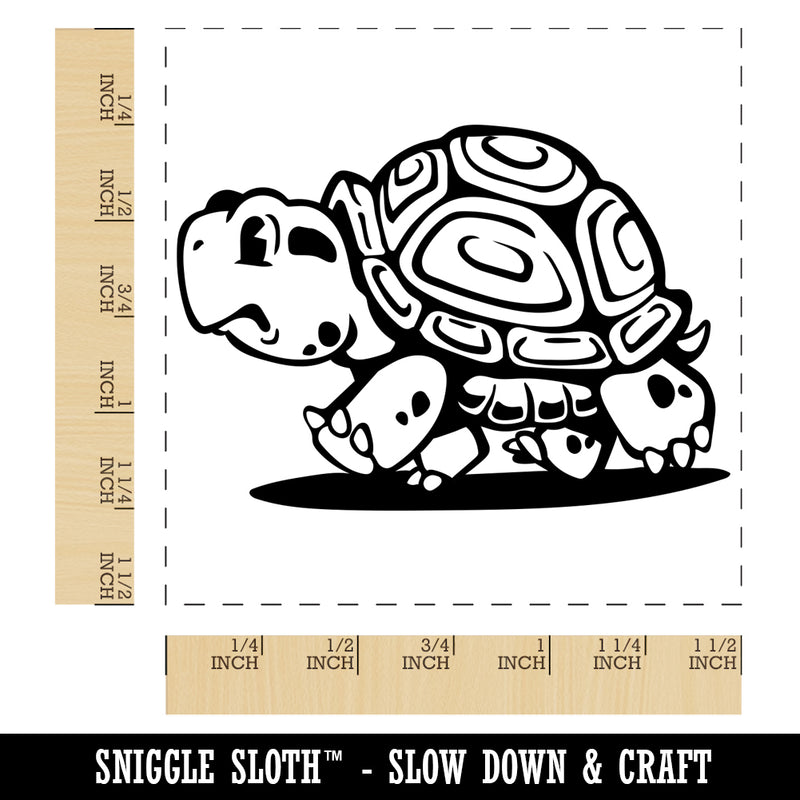 Cute Cartoon Turtle Walking Self-Inking Rubber Stamp Ink Stamper