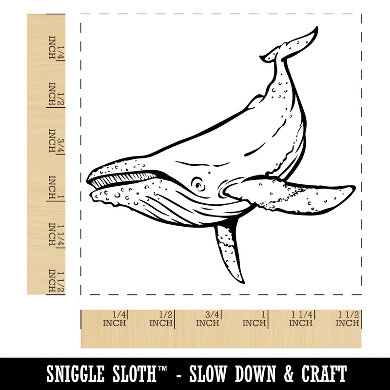 Humpback Whale Self-Inking Rubber Stamp Ink Stamper