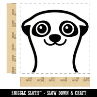 Peeking Meerkat Self-Inking Rubber Stamp Ink Stamper