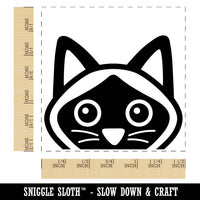 Peeking Siamese Cat Self-Inking Rubber Stamp Ink Stamper