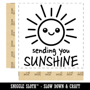 Sending You Sunshine Self-Inking Rubber Stamp Ink Stamper
