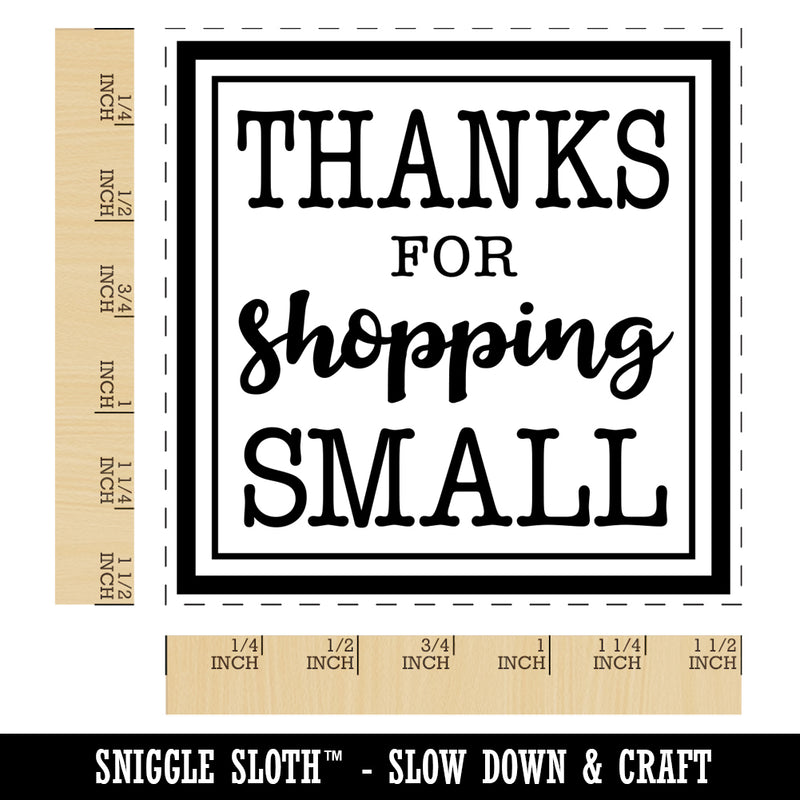 Thanks for Shopping Small Business Thank You Self-Inking Rubber Stamp Ink Stamper