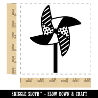 Windmill Pinwheel Self-Inking Rubber Stamp Ink Stamper