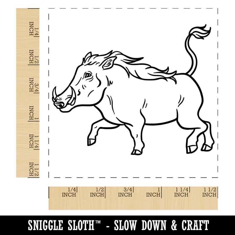 Common Warthog Pig Self-Inking Rubber Stamp Ink Stamper
