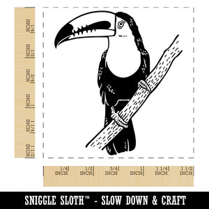 Keel-Billed Toucan on a Branch Self-Inking Rubber Stamp Ink Stamper