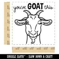 You've Goat Got This Motivational Quote Pun Self-Inking Rubber Stamp Ink Stamper