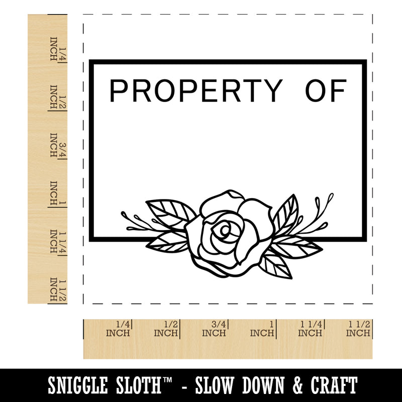 Simple and Elegant Rose Property of Label Self-Inking Rubber Stamp Ink Stamper