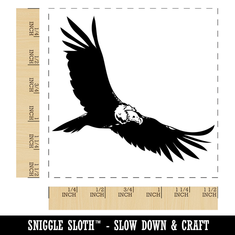 California Condor Vulture Bird Flying Self-Inking Rubber Stamp Ink Stamper