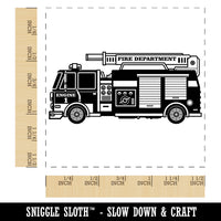 Firetruck Firefighter Safety First Responder Fire Department Vehicle Self-Inking Rubber Stamp Ink Stamper